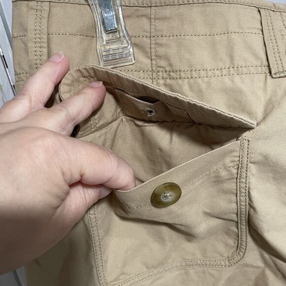 Y2K Old Navy Womens Mid Rise Khaki Shorts Size 6 2009 Granola Girl Summer Retro - Picture 6 of 8